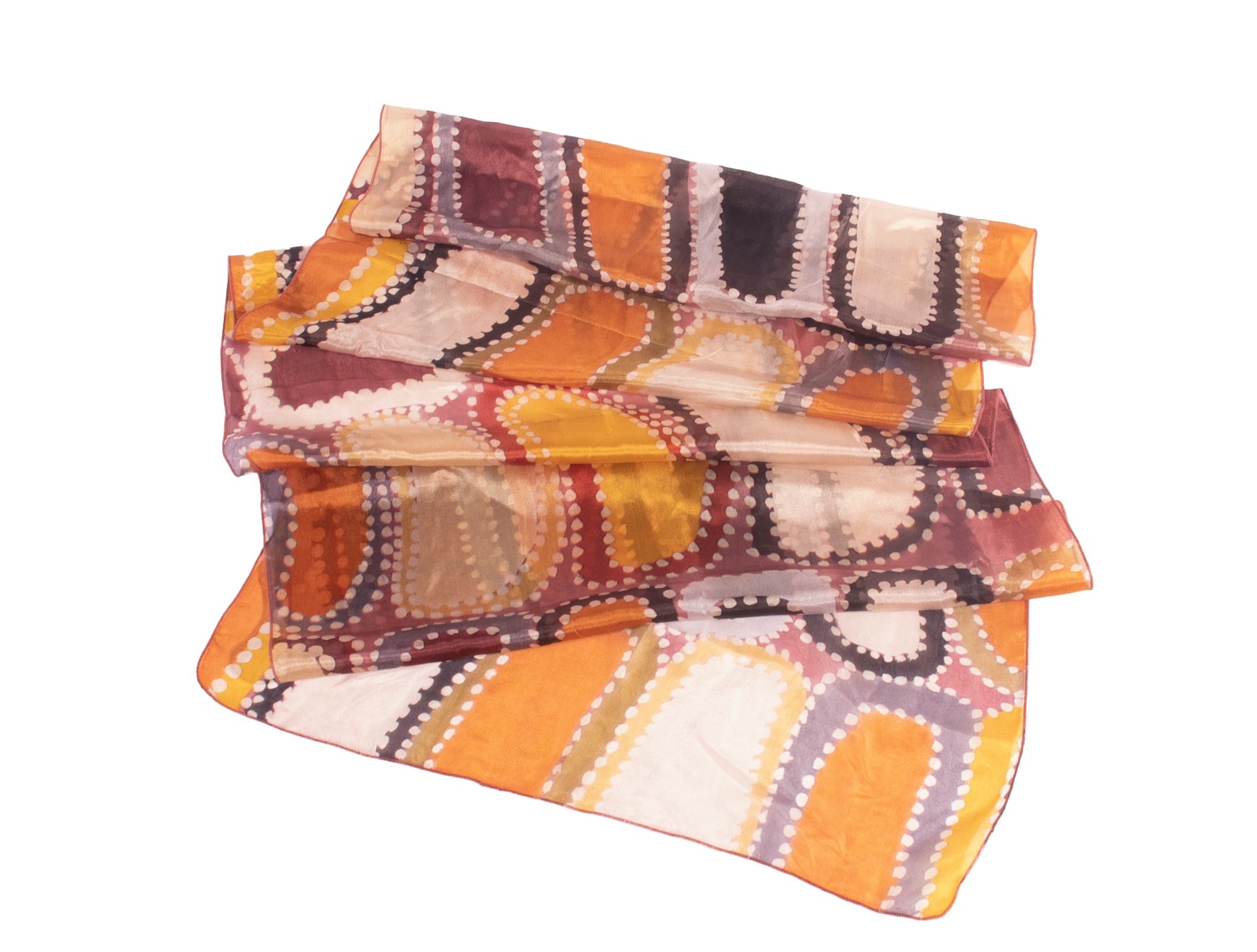 Silk Scarf - Minnie Lumai 'Yab-yabbe-geni-nim' :: Waringarri Arts