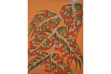 Cynthia Clement, Bloodwood Tree, 2023, 60x80cm, natural pigment on canvas K02839 23