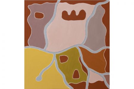 Cathy Ward, Goordim, 2022, natural pigment on canvas, 125 x 10cm, CW6311 22